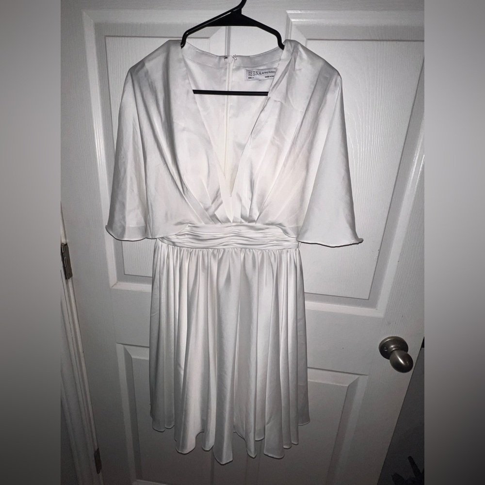 Mac Duggal White Mini Dress - Picture 5 of 10